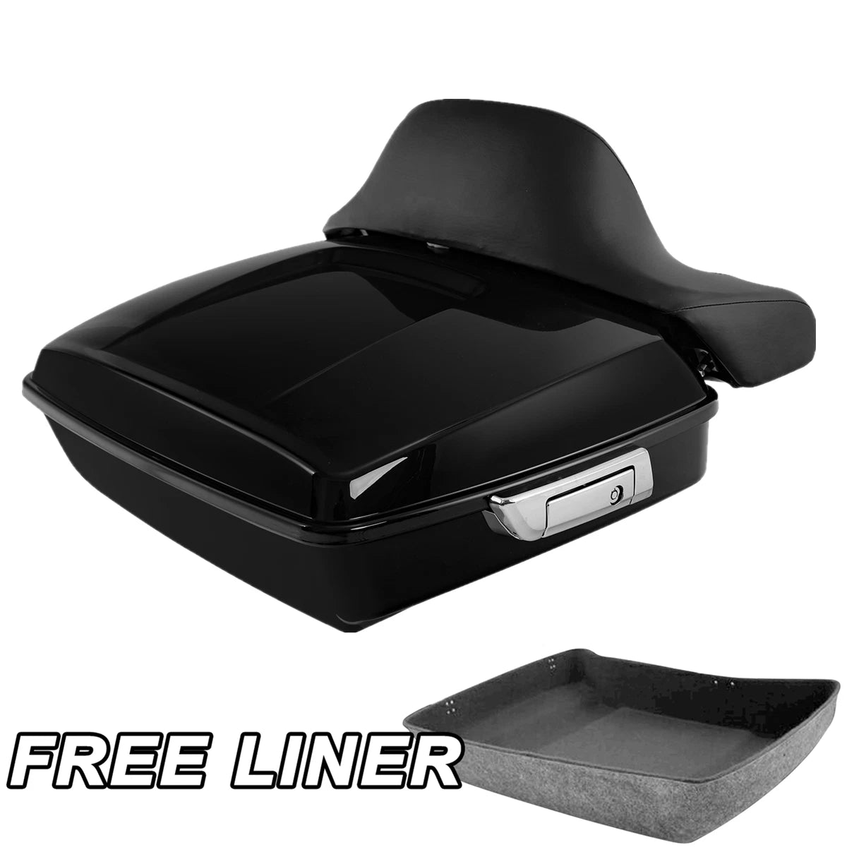 Chopped Trunk Backrest Pad for Harley Touring Road King (2014–2023)