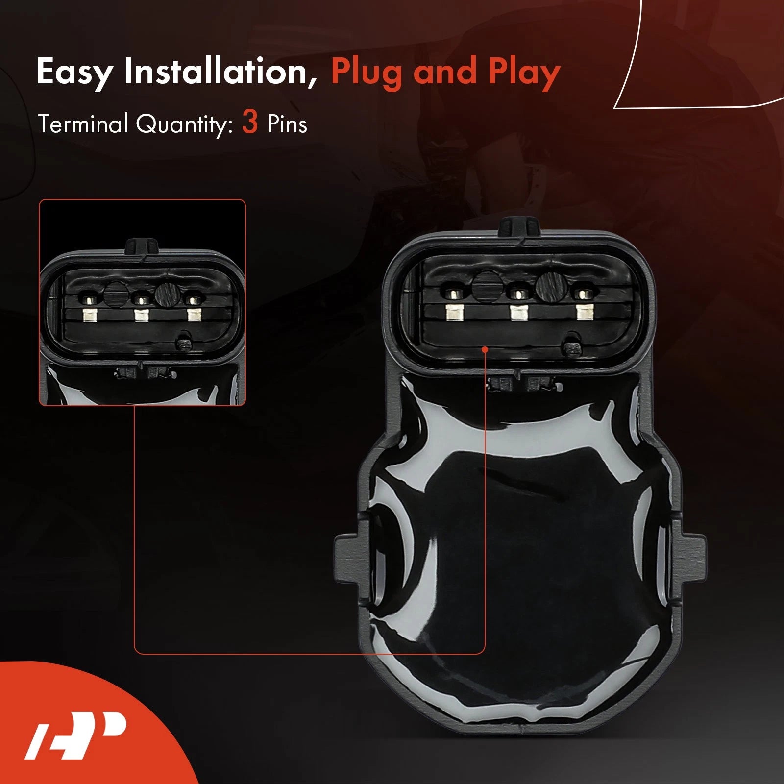 2X Front Side Parking Assist Sensors for Kia Ceed (2012-2015)