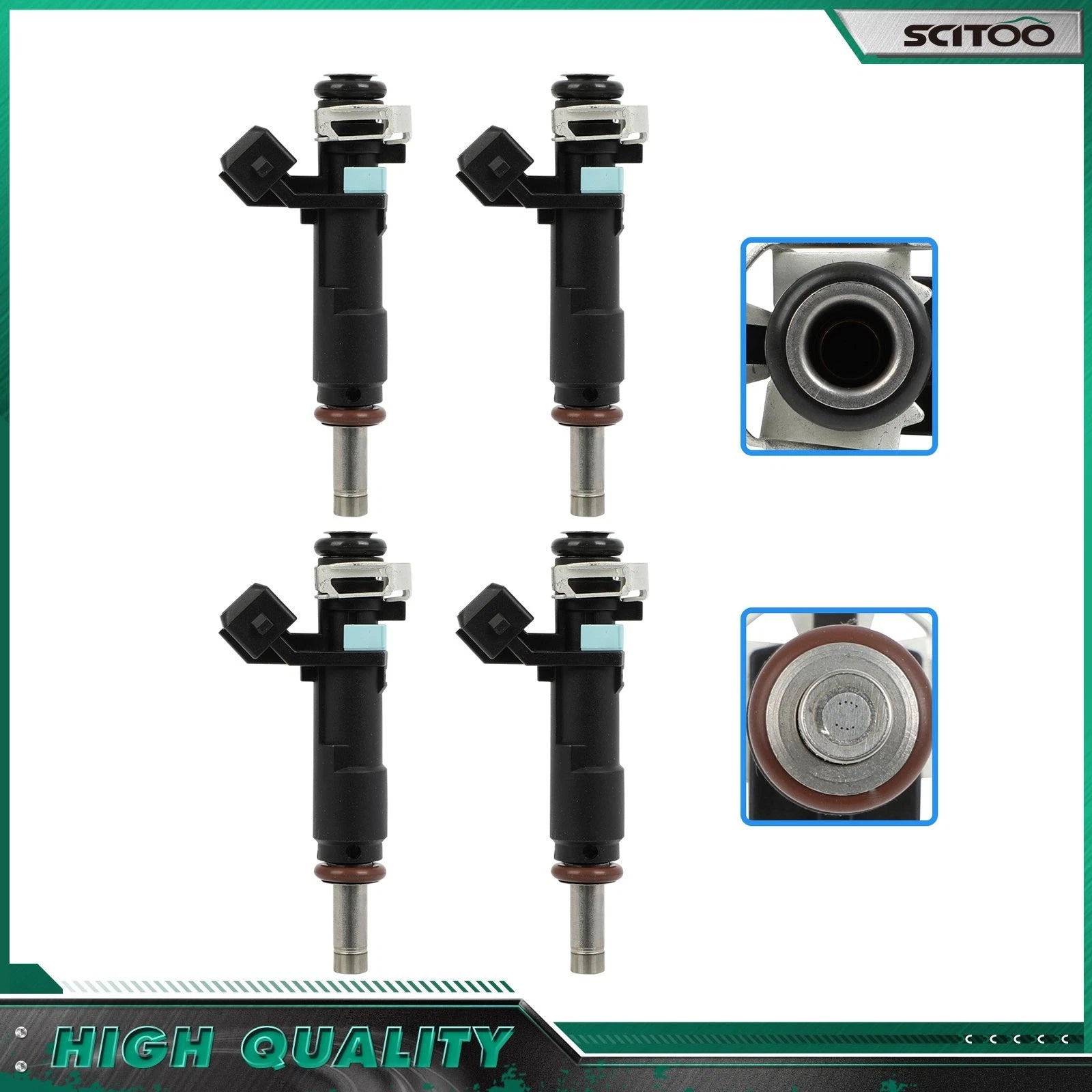 Set of 4 Fuel Injectors for Chevrolet Cruze Sonic (2011–2015) 1.8L