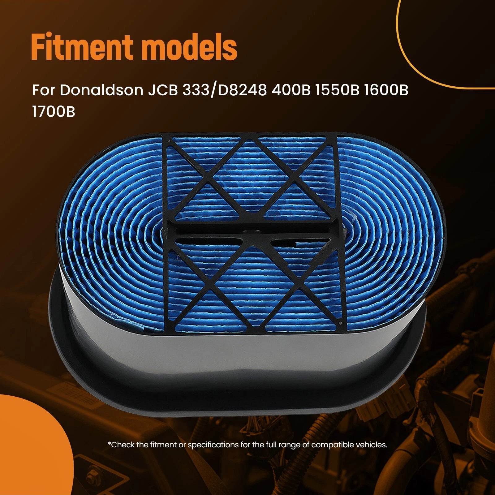 Engine Air Filter for JCB 400B 1550B 1600B