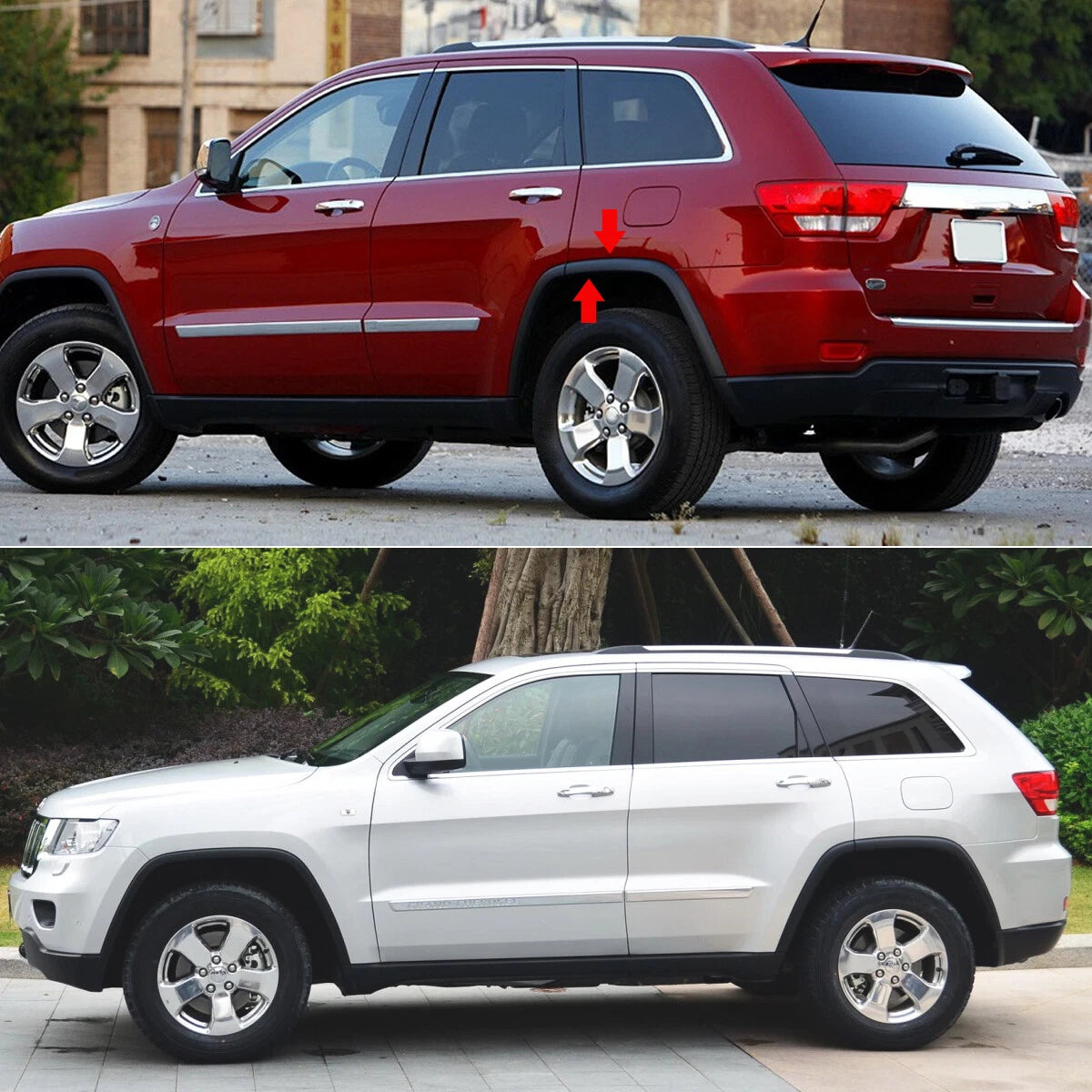 2X Rear Left Wheel Arch Trim Molding for Jeep Grand Cherokee (2011–2021)