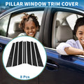 8 Pcs Door Pillar Window Trim for BMW X5 (1999-2006)