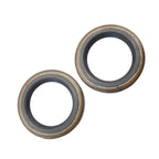 2pcs Oil Seal Propeller Shaft 320862 for OMC (N/A)