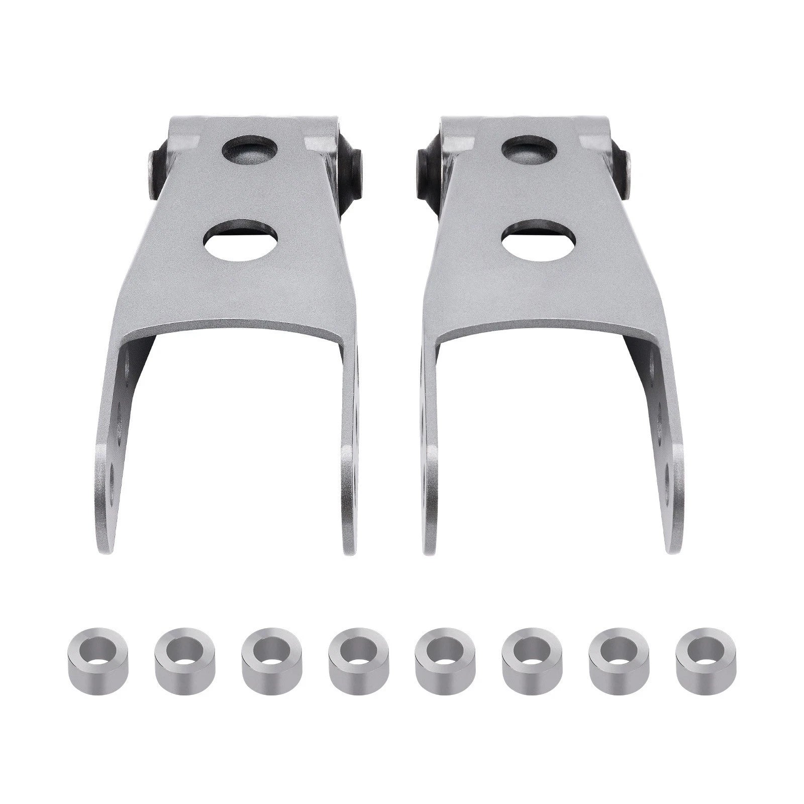 2" Rear Drop Shackles Kit for Chevy Silverado GMC Sierra 1500 (1988-2018)