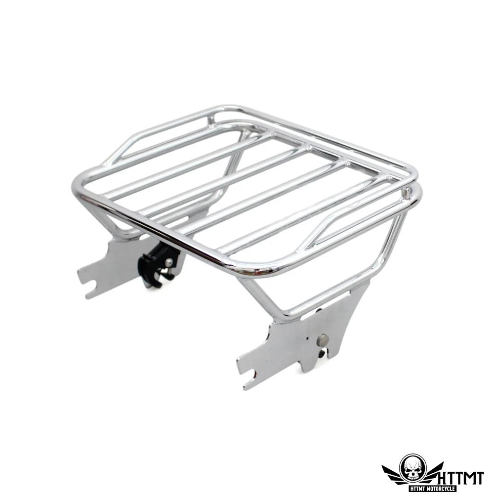 Chrome Detachable Luggage Rack Docking for Harley Touring FLHX FLTR (2009–2013)
