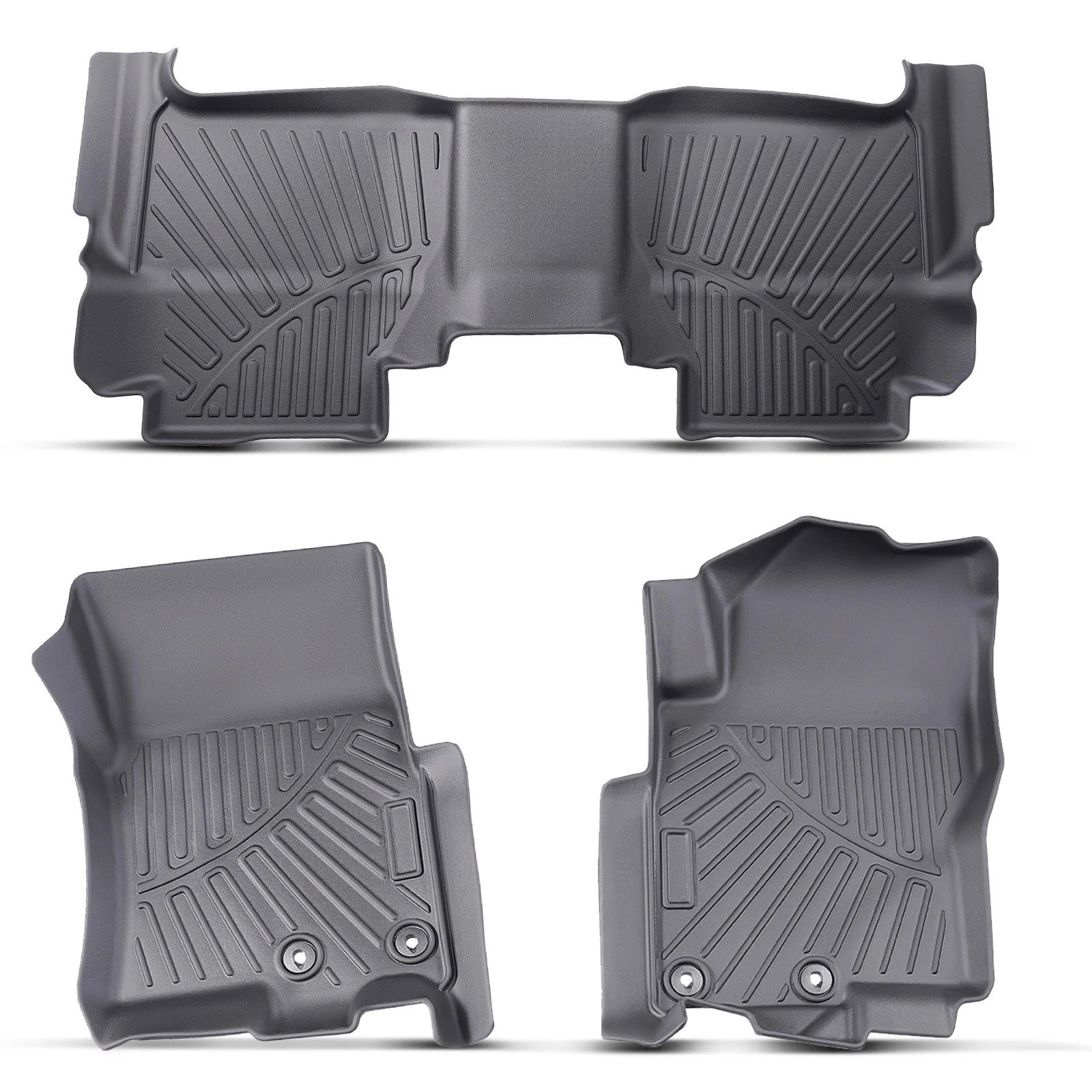 3-Piece Floor Mats Liners Set for Nissan Frontier Crew Cab (2022–2024)