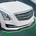 3PC Front Bumper Lip for Cadillac ATS (2015–2017) Glossy Black