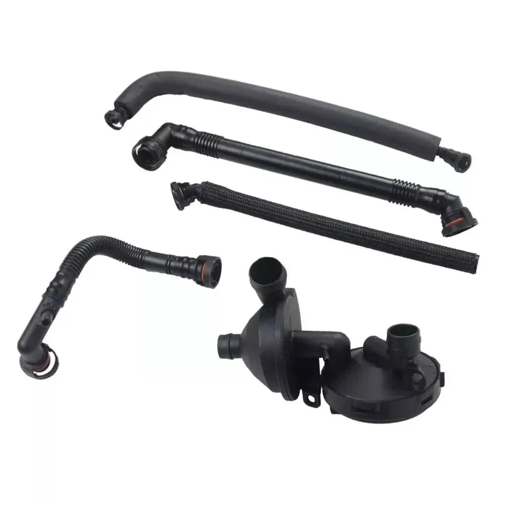 5Pcs PCV Crankcase Vent Valve & Breather Hose for BMW E46 320i 325i X3 Z3 Z4