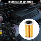 Set of 1 Engine Oil Filter No.3172628X0A/317263JX0A for Nissan Altima (2013–2019)