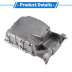 Engine Oil Pan for Honda CR-V 2010-2011 Aluminum Alloy Silver Tone