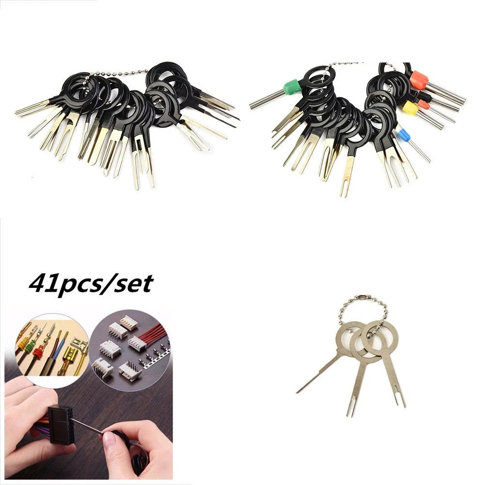 41PCS Wire Terminal Removal Tool Kit for Automotive Electrical Wiring