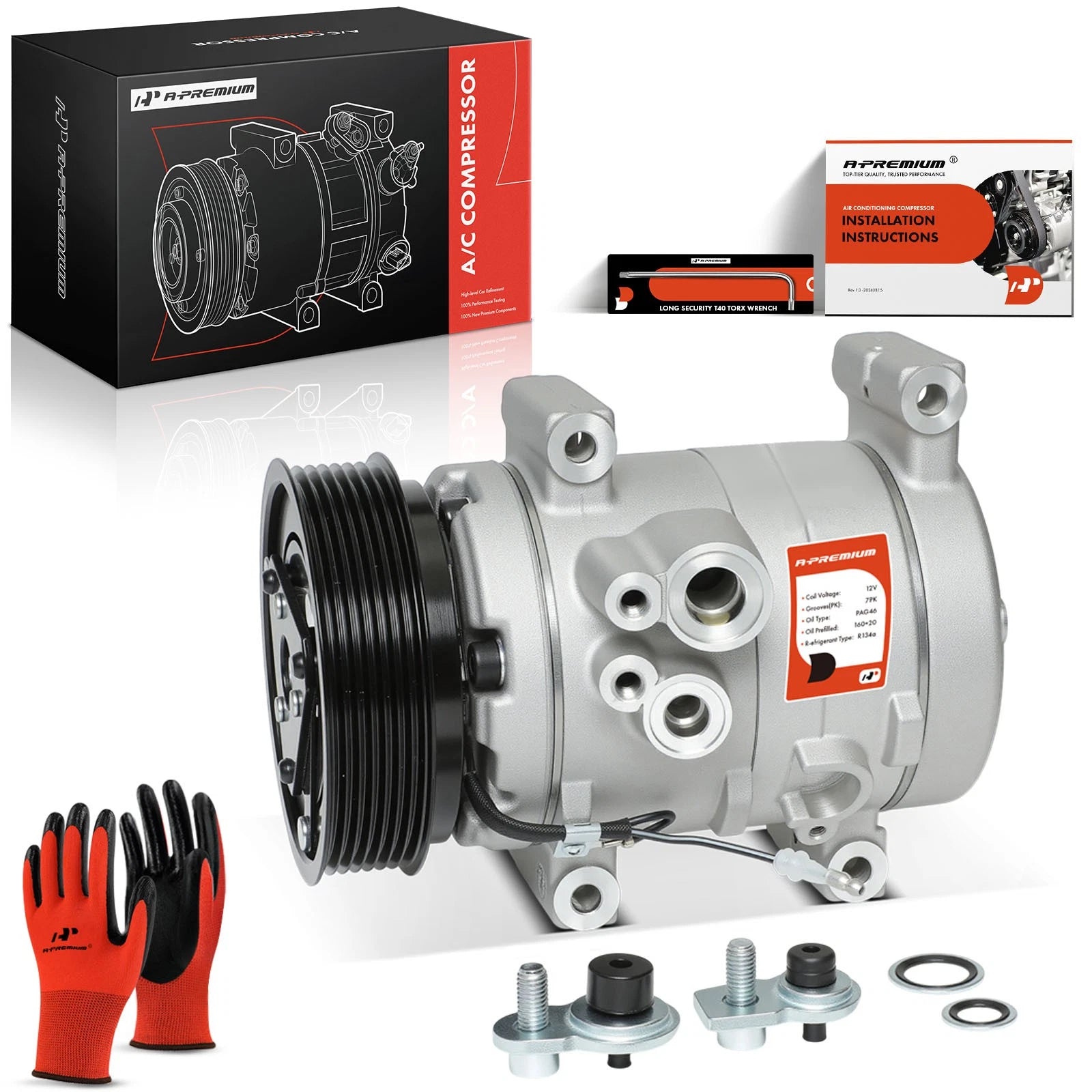 A/C Compressor with Clutch for Toyota Tacoma (2005–2015)