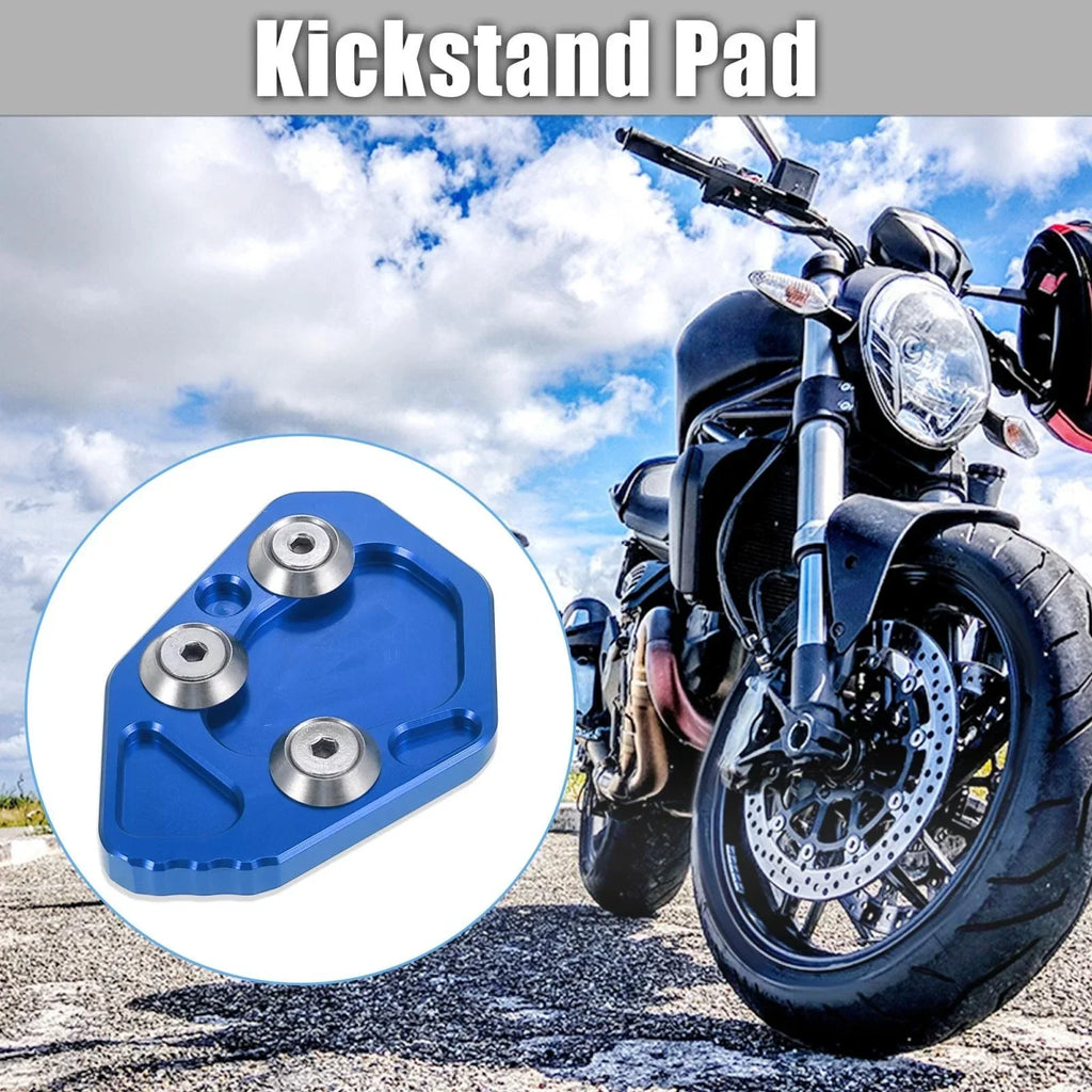 Kickstand Plate Pad Blue for BMW K1200S K1200R K1300S