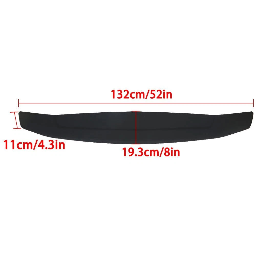 2X Matte Black Trunk Spoiler Wing with LED Lights for Universal Fit
