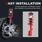 Pair Front Struts with Coil Spring for Chrysler 200 (2011-2014) Dodge Avenger (2008-2014)