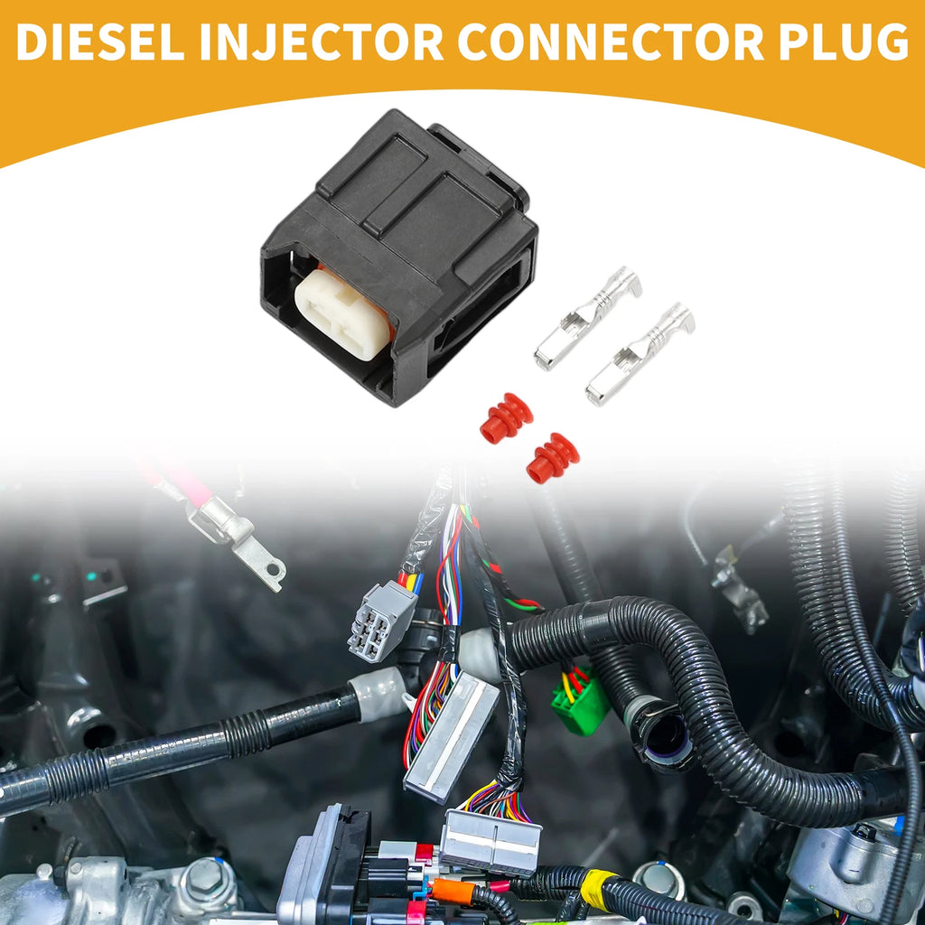 2 Pin Diesel Injector Connector Plug for Toyota 