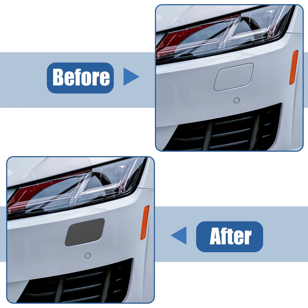 1 Pair Front Bumper Headlight Washer Nozzle Cover Cap for VW Jetta (2006–2010)
