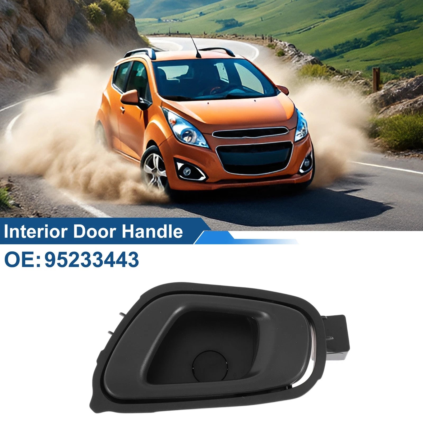 Rear Left Passenger Side Interior Door Handle for Chevrolet Spark (2013–2019) No. 95233443