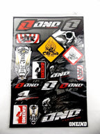 One Industries Motorcycle Sticker Sheet Decal Set