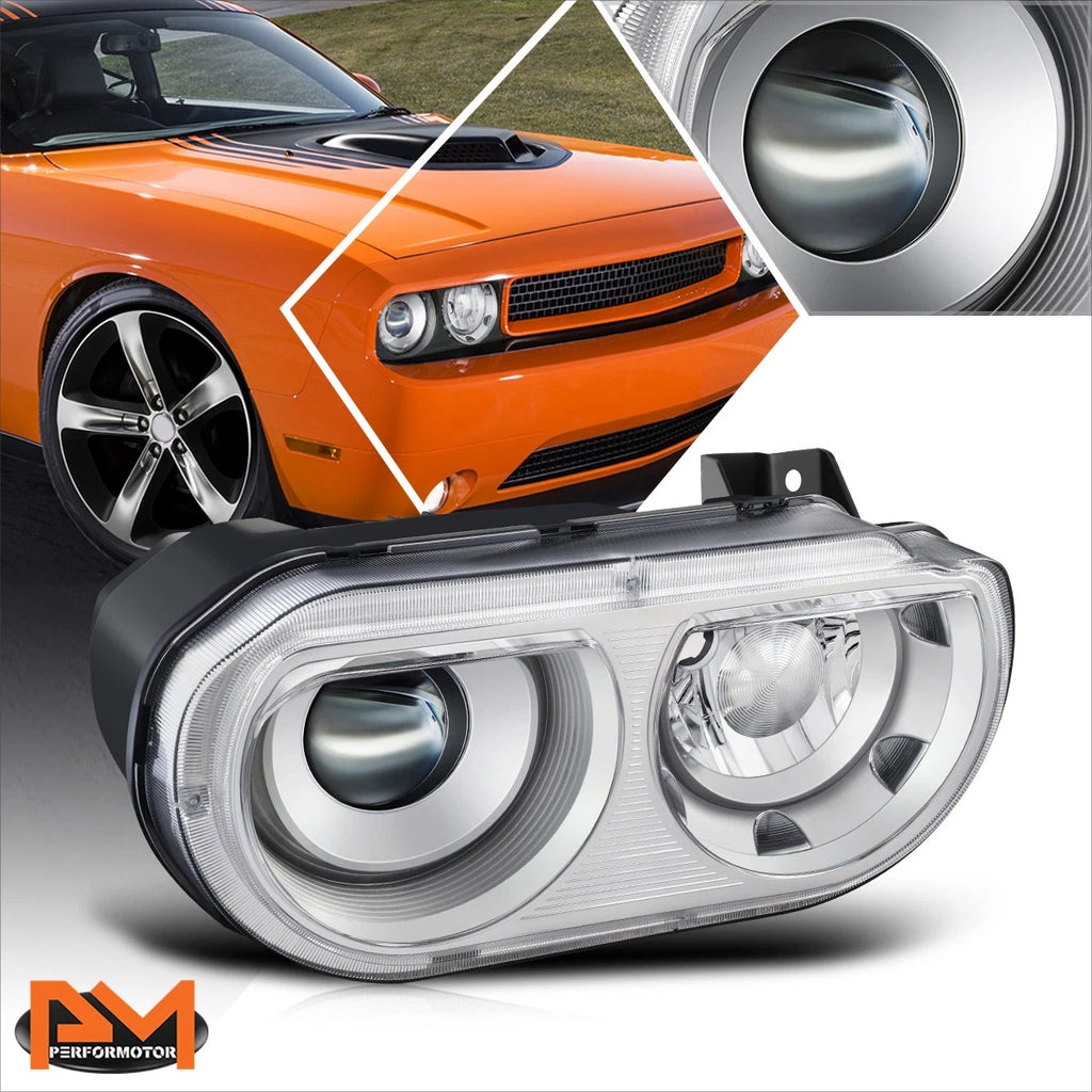 Right Side Projector Headlight Lamp Chrome for Dodge Challenger (2008–2014)