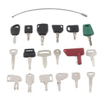 18 Ignition Keys for John Deere, Volvo, Kubota (Heavy Equipment)
