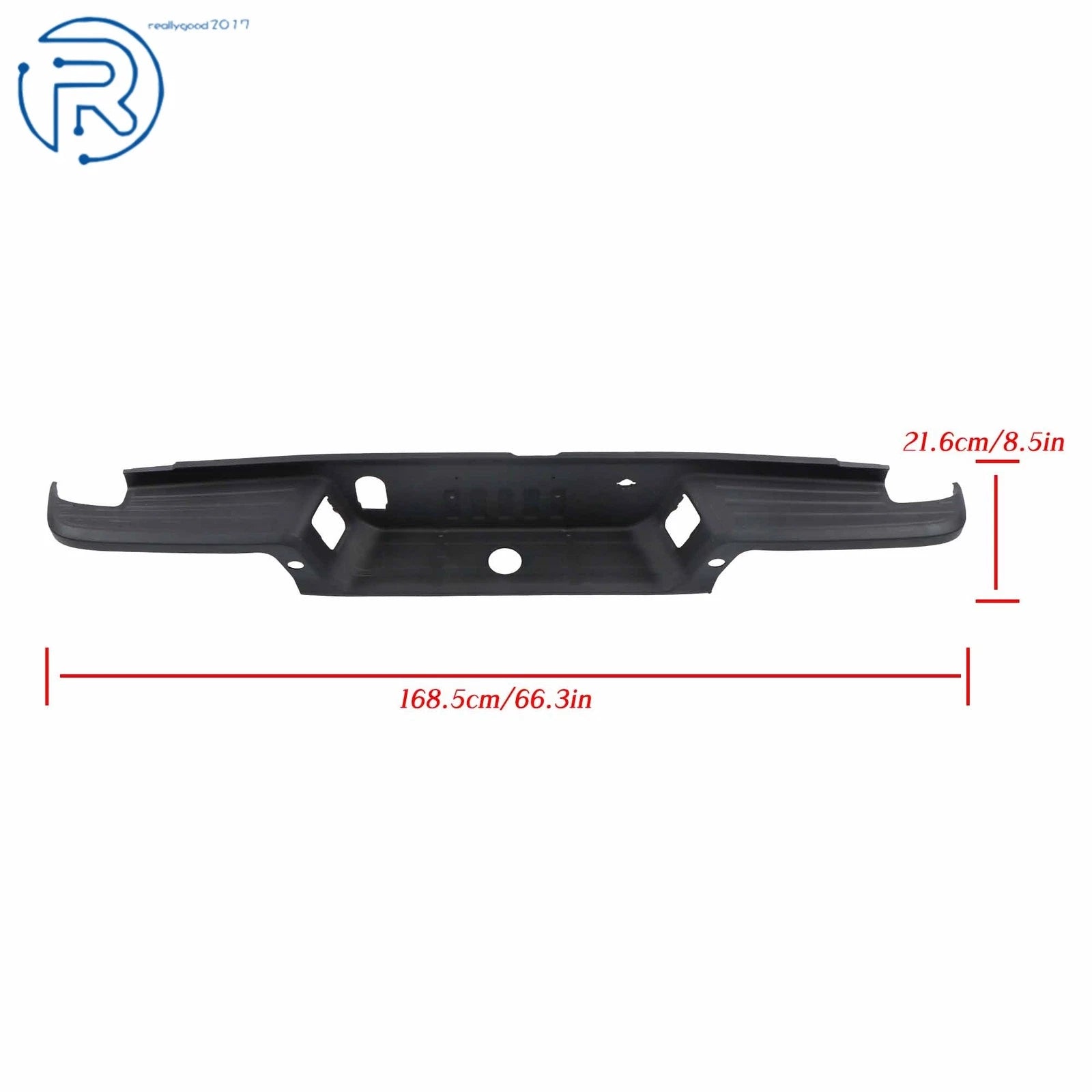 Rear Bumper Step Pad for Ford Ranger (2019-2022) Black with Holes