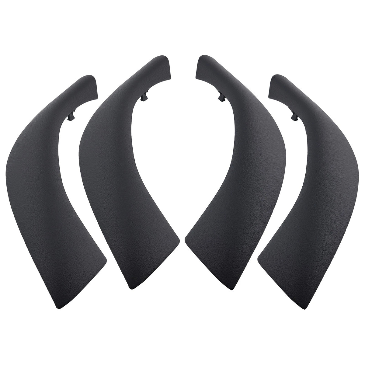 4x Door Handle Puller Trim for BMW X1 X2 (2016–2020) Black ABS Plastic
