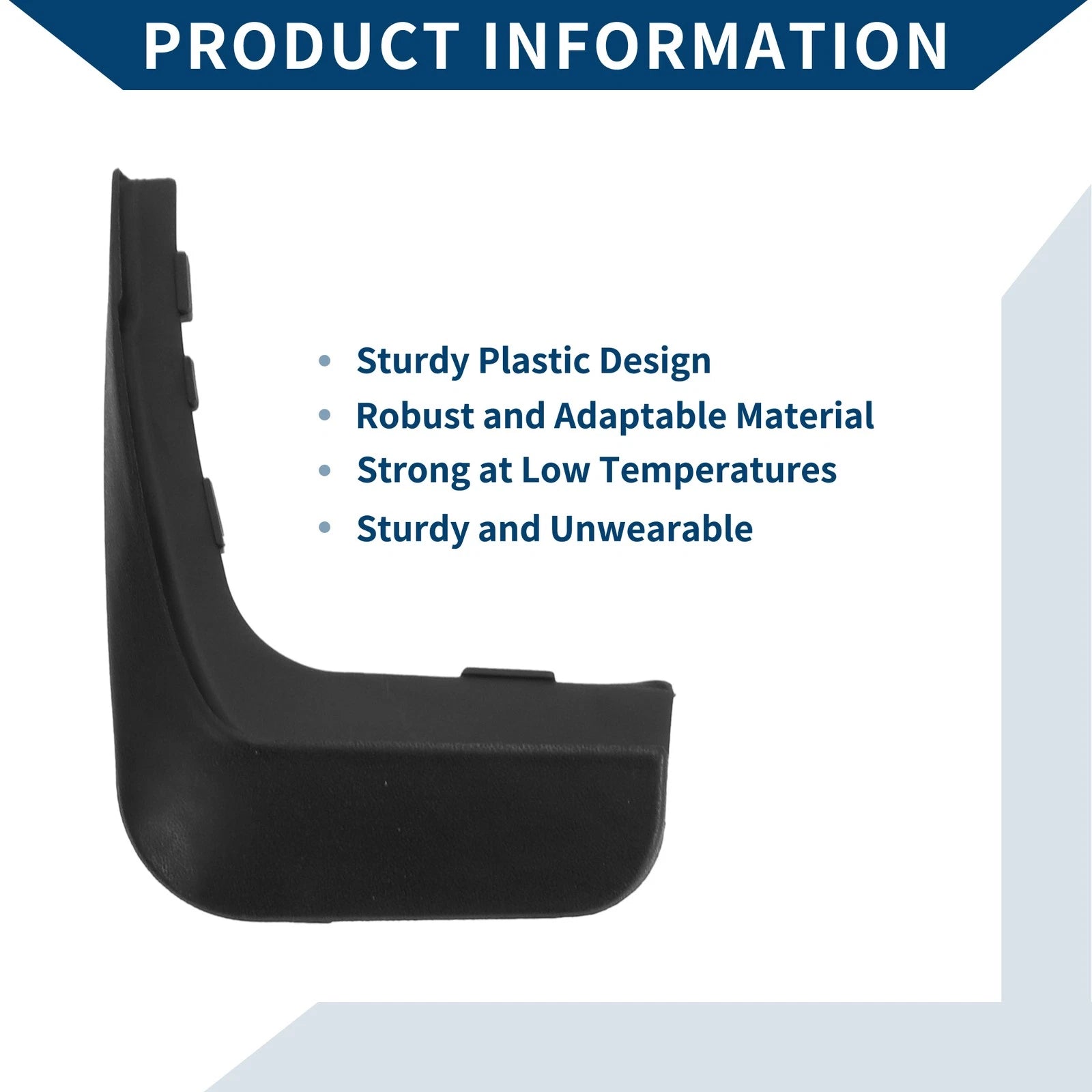 Set of 2 Mud Flaps Splash Guards for Mercedes-Benz Smart (2013–2015)