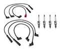 Denso 7mm Wire Set & 4 Platinum TT Spark Plugs for Geo Mazda Mercury (L4)