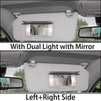 2X Gray Sun Visor w/Light Mirror for Honda Accord (2008–2017) 83280-TA5-A51ZA