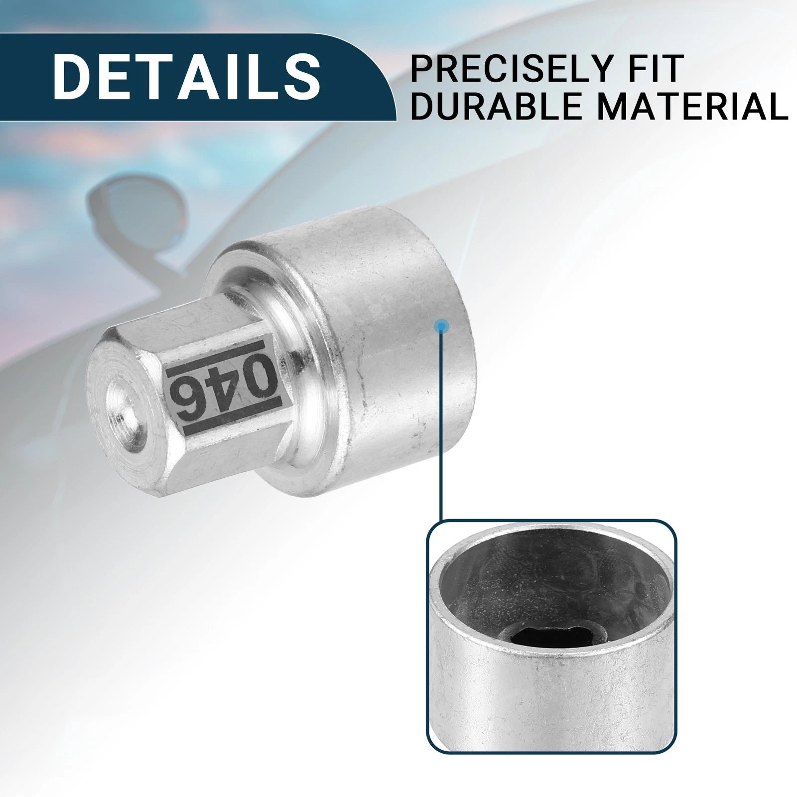 Set of 1 Type 046 Wheel Lock Lug Nut for BMW 