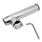 Offset Rod Holder for Boat Yacht Dock (Saltwater Ready, Stainless Steel)
