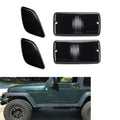 4x Smoke Bumper Signal Fender Side Marker Lights for Jeep (2007-2018)