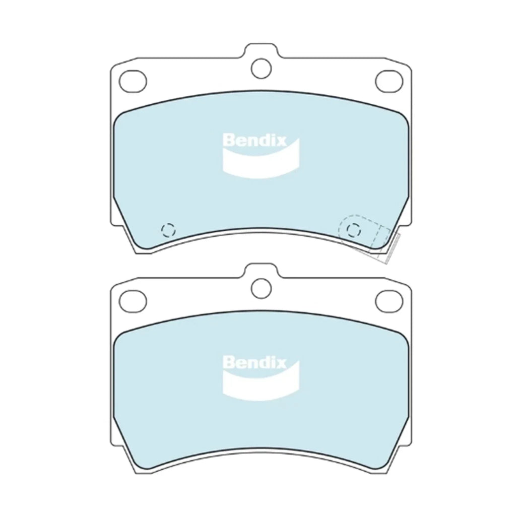 Front Disc Brake Pad Set for Mazda 121 DB DW (1990 - 2002)