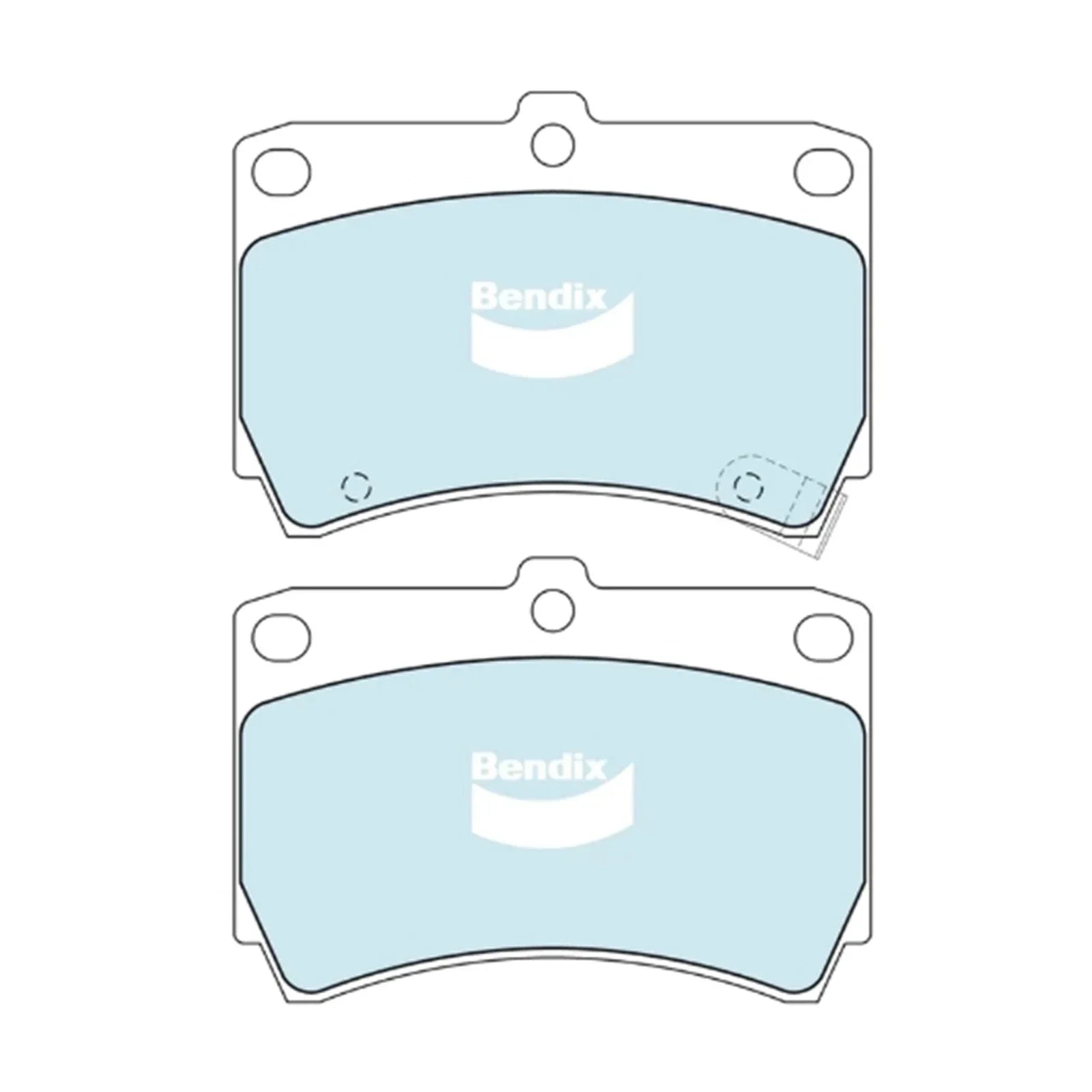 Front Disc Brake Pad Set for Mazda 121 DB DW (1990 - 2002)
