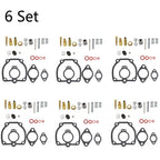 Set of 6 Carburetor Kits for IH Farmall Super H M W4 O4 W6 O6 Tractor