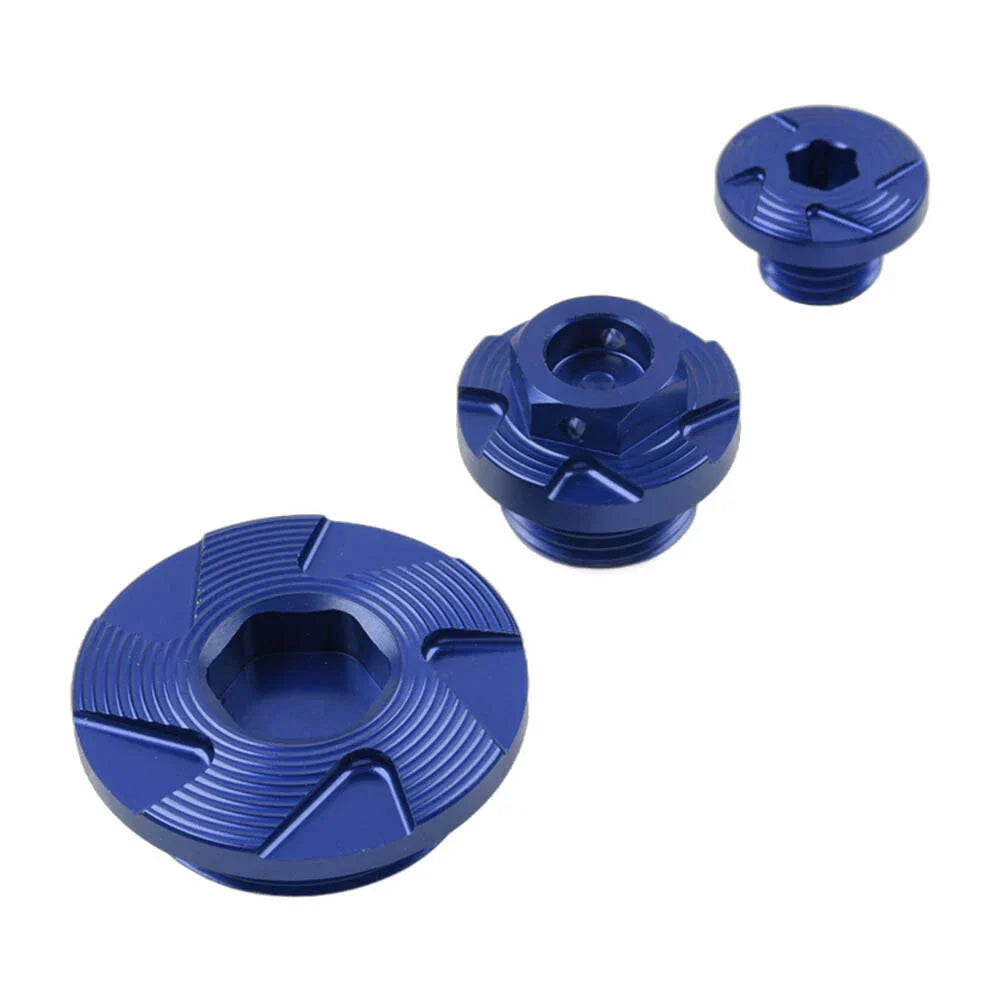 Timing Oil Filter Plugs Bolts Set for Kawasaki KX250 KLX450R (2004-2023)