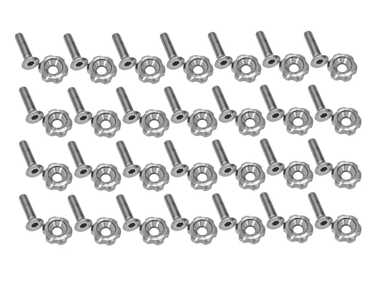 Under Hood Stainless Steel Dress Up Hardware Kit for Ford Mustang (2005–2014)