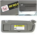 Right Passenger Side Sun Visor for Honda Civic (2006–2011) - Grey