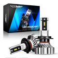 2X H7 LED Headlight Bulbs 6500K 10000LM FANLESS for Cars