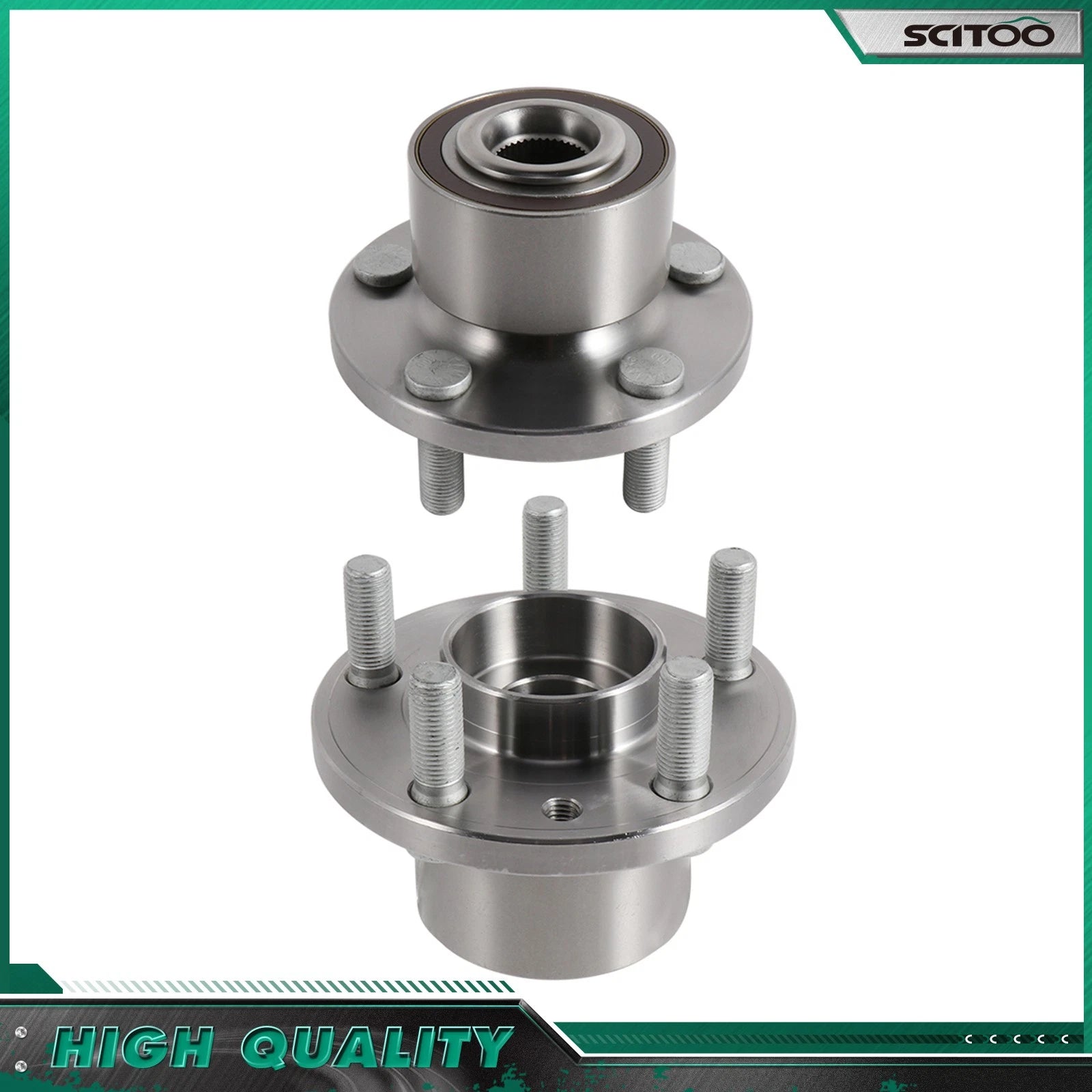 2X Wheel Bearing Hub Assembly for Land Rover LR2 (2008–2015)
