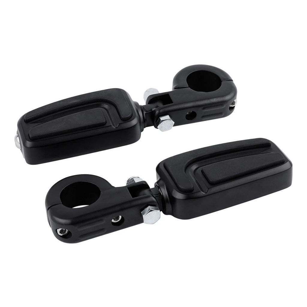 1 1/4" Highway Bar Footpegs for Harley Touring - Matte Black