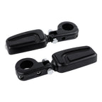 1 1/4" Highway Bar Footpegs for Harley Touring - Matte Black