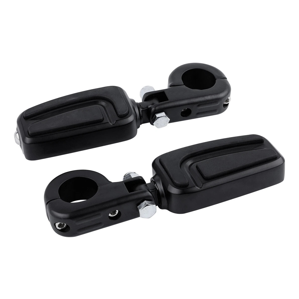 1 1/4" Highway Bar Footpegs for Harley Touring - Matte Black