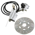 Rear Hydraulic Brake Caliper Assembly & Disc Rotor Kit for ATV Go-kart