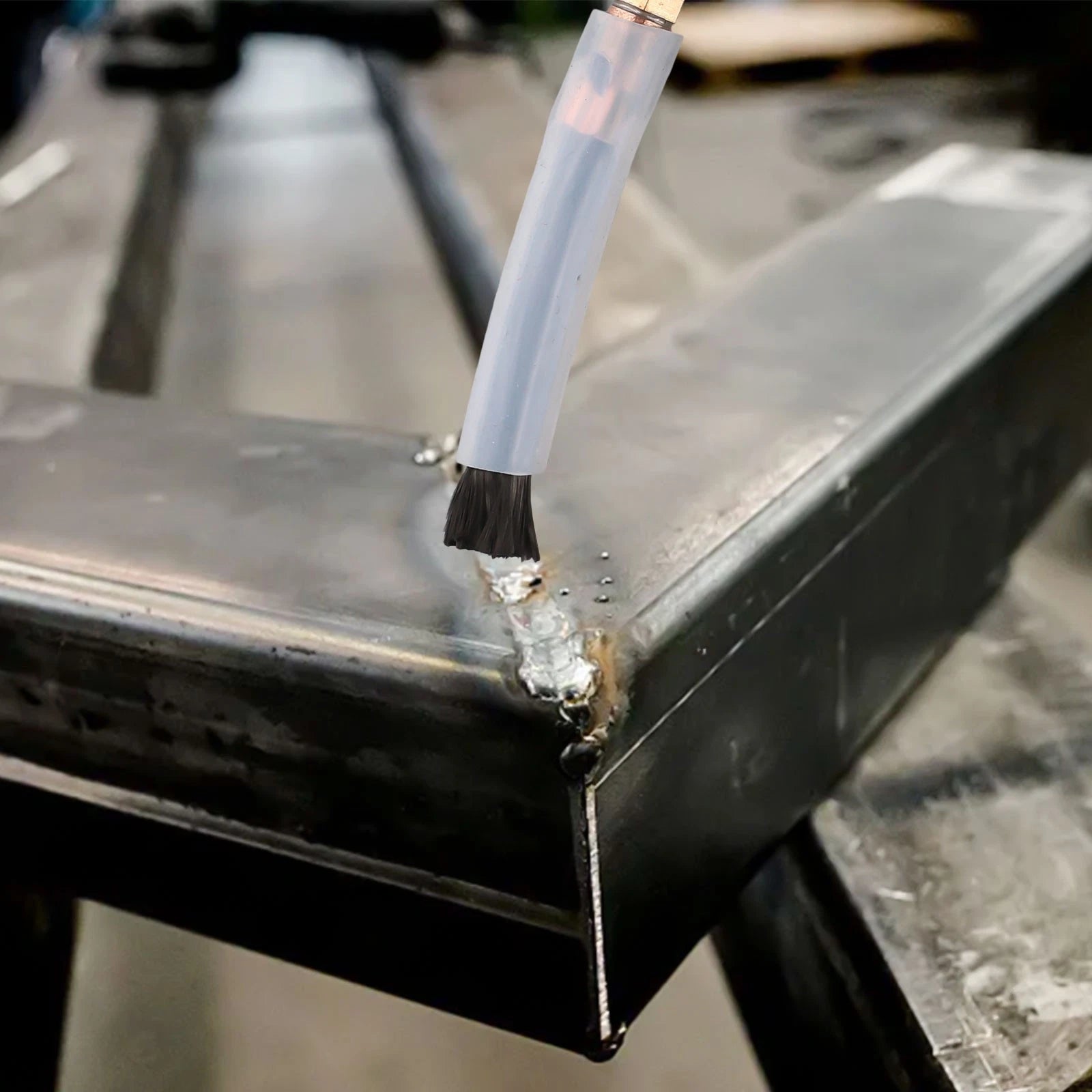 3X Acid Scrub Brushes for Weld Cleaning - Carbon Fiber Head