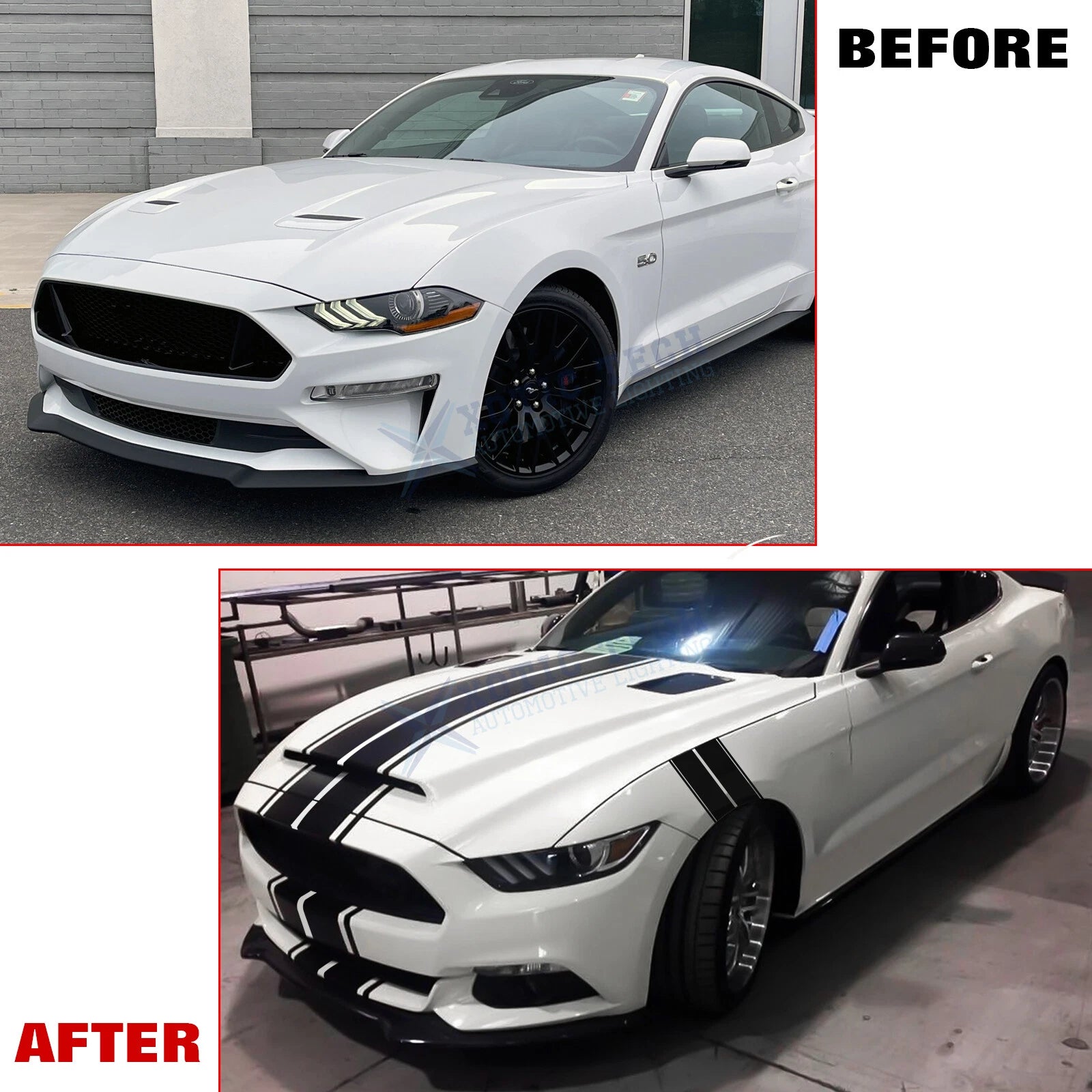 Fender Hash Mark Stickers for Ford Mustang (2015-2023)