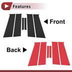 Door Pillar Window Trim for Chevrolet Aveo Hatchback (2004–2011) Black