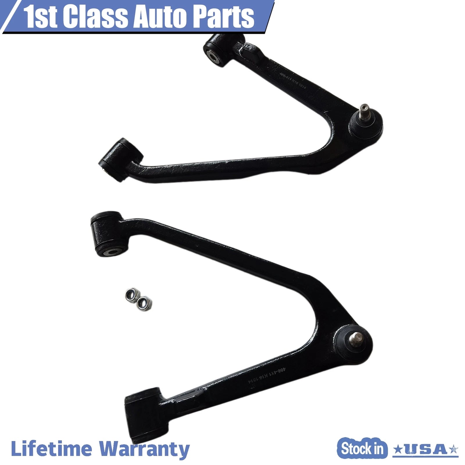 Set of 2 Front Upper Control Arms for Mercedes Benz 560SL (1986–1989)