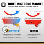 Magnetic Oil Drain Plug for Suzuki Quadsport Z400 LTZ400 (2003–2009, 2012–2014)
